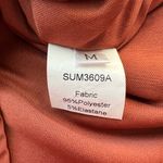 Chic rusty Orange Satin Corset midi Dress cowl neck M Size M Photo 4