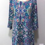 Laundry by Shelli Segal  Dress Blue Pink Purple Photo 0