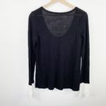 Sanctuary Womens Black Long Sleeve Shirt Size S Grunge Emo Layered Long Tunic Photo 1