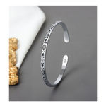 Boutique Boho Engraved 925 Sterling‎ Silver Cuff Bracelet, 58cm Adjustable Photo 12