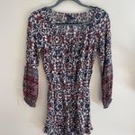 American Eagle Floral Long Sleeve Romper Photo 0