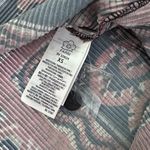 Farm Rio snake scarves pleated shirt XS Oversized Seersucker Graphic Top Photo 14