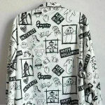 SheIn Curve UK Graffiti Print Drop Shoulder Shirt Dress Size US 20 Photo 7