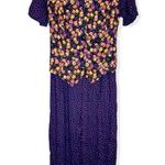 NWT Dead stock Vintage 80’s 90’s Floral Vest Jumpsuit Pink Size M Photo 0