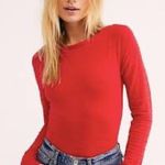 Free People  Tried & True Boatneck Eyelet Top Photo 1