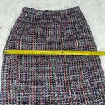 Halogen  colorful black tweed midi pencil skirt woman’s 6 EUC Photo 6