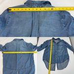 Velvet Heart  Blue Tencel Denim Shirt Small Long Sleeve Photo 7