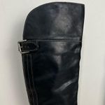 Hinge Over the Knee Leather tall boots In Black Size 7.5 Equestrian Bohemian Photo 7
