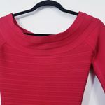 Herve Leger Candice Red Lipstick Dress Bodycon Photo 11