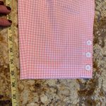 Talbots Perfect Crop Pants Women's 14 Checkers Pink White Barbiecore Gingham EUC Photo 7