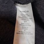 Vince  100% Cashmere Ribbed Dark Gray Turtleneck Side slit Tunic Sweater Small Photo 7