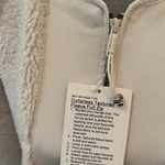 Lululemon Off white Opal Collarless Textured Sherpa Fleece Coat 12 Large NEW NWT Photo 7