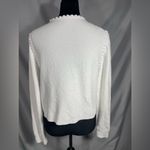 J.Crew Odette Sweater Lady Jacket Cardigan Cotton Blend Bouclé White Sz M NWOT Photo 1