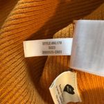 Madewell  Womens Corset-Detail Crop Sweater Tank Ochre Fresco Orange L Photo 7