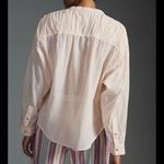 Pilcro Anthropologie Henley Blouse Size Large Pink Rose Photo 1