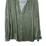 CP Shades x Gorsuch The Alana Green Washed Velvet Button Up Shirt size XL Photo 3