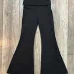 Offline by Aerie Black Foldover Super Flare Leggings Pants Size Small Photo 0