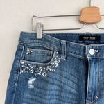 White House | Black Market WHBM Women’s Girlfriend Embellished Jeans 8 Photo 5