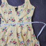 Forever 21 Women’s Yellow Floral Sleeveless Romper Medium Summer Coquette Photo 5
