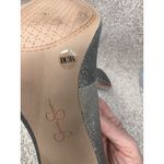 Jessica Simpson Silver Glitter Pumps Women's 8M Pointy Toe High Heel Dress Shoes Photo 8