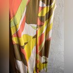 Trina Turk  Multicolor Patterned Dress retro neon summer party evening resortwear Photo 7