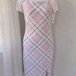 No Boundaries NWT  Layered T & Pink Plaid Slip Dress Set Photo 4