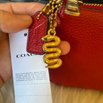 Coach CZ930 New Year Nolita 19 With Snake Charm Refined Pebble Leather Gold/Ruby Photo 4