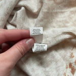 Aerie Henley Tee White & Peach Leopard Animal Print Rib Lounge Photo 8