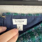 J.Crew Green Blue Tweed Straight Skirt Womens 2 Office Academia Photo 2