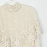 Catharine Lover Womens Hand Knitted Victorian Style Wool Sweater Size L Ivory White Size L Photo 1