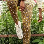 Aerie Offline Goals High Waisted Cheetah Printed 7/8 Leggings Size Large Photo 0