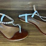 Jeffrey Campbell Calavera Ibiza rose gold Skull Studded Sandals white leather
6 Photo 1