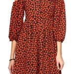 Disney  Colleen Atwood Alice Red Heart Looking Glass Dress Size L Photo 0