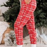 Plaid Pajama Bottom Joggers Photo 2