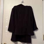 My Michelle Chic  burgundy Pinstripe Blazer and Skirt Set Photo 6