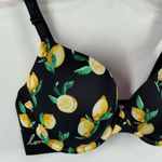 PINK - Victoria's Secret  wear everywhere push up Bra Black with Lemons Size 36C  N Photo 2