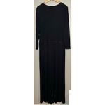 Beyond Yoga Plus So Chic Black Ribbed Drawstring Waist Jumpsuit Photo 4