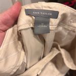 Ann Taylor  Womens Size 12 Tan Lined Pinstripe Wide Leg Dress Pants Lightweight Photo 6