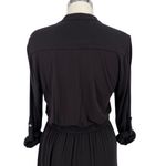 Amour Vert  Maribel Jersey A-Line Dress Black Size Small Photo 5