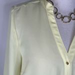 LC Lauren Conrad Lauren Conrad Baby Yellow Gold Button Down Lightweight Top S Photo 5