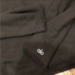 Alo Yoga  Black Cropped Hoodie Top Small Photo 3