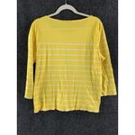 Ralph Lauren $69  Women's T-Shirt Top Crewneck 3/4 Sleeve Yellow Size XL Photo 10
