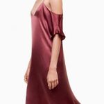 Aritzia Wilfred Harrietta Off the Shoulder Midi Slip Dress Photo 6