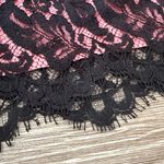 Trina Turk  Black Coral Lace Overlay Pencil Skirt size 4 Photo 7