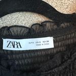 ZARA sheer ruffle high neck tank top Photo 2