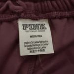 PINK - Victoria's Secret Victoria's Secret Pink NWT Velvet Velour Maroon Sweatpants Medium Y2K Retro Photo 5