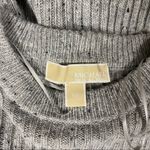 Michael Kors 🛍️ MICHAEL  Gray Wool Blend Ribbed Long Sleeve Crewneck Sweater XS Photo 7