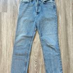 AGOLDE High Waisted Lana Straight Leg Jeans Medium Light Wash Size 25 Photo 2