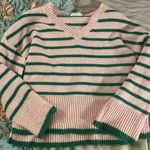 Peppermint Blue  Pink & Green Striped Sweater Photo 1