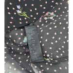 Topshop  Women's Floral Balloon Sleeve Wrap Blouse Black Size 8 UK 12‎ Photo 4